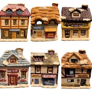 VTG Dickens Village 6 Village Inn Warehouse Bakery Factory Grocery Rooms to Rent